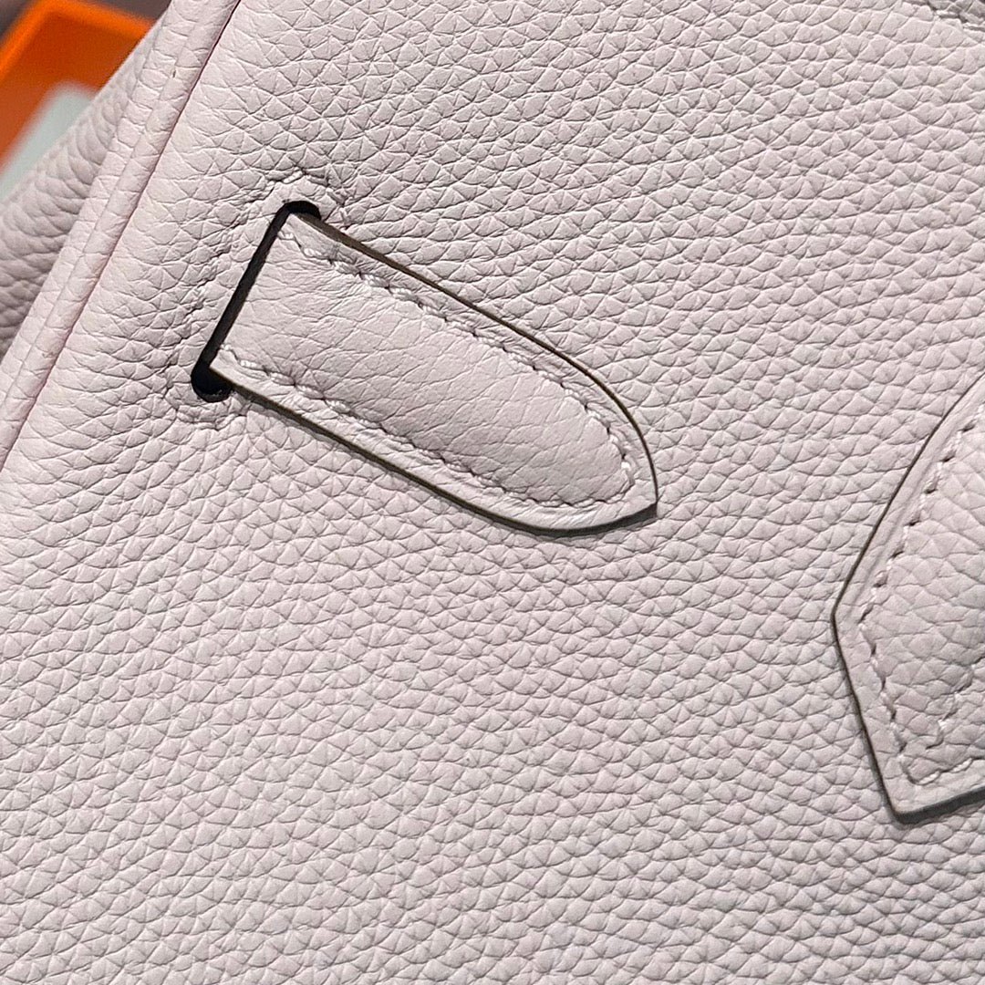 HERMES 25S BIRKIN 30 IN PINK BABY CALFSKIN SILVER HARDWARE - Image 18