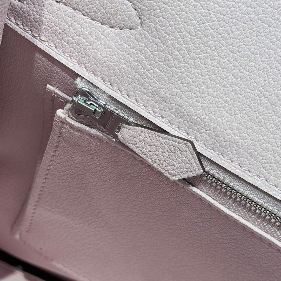 HERMES 25S BIRKIN 30 IN PINK BABY CALFSKIN SILVER HARDWARE - Image 16
