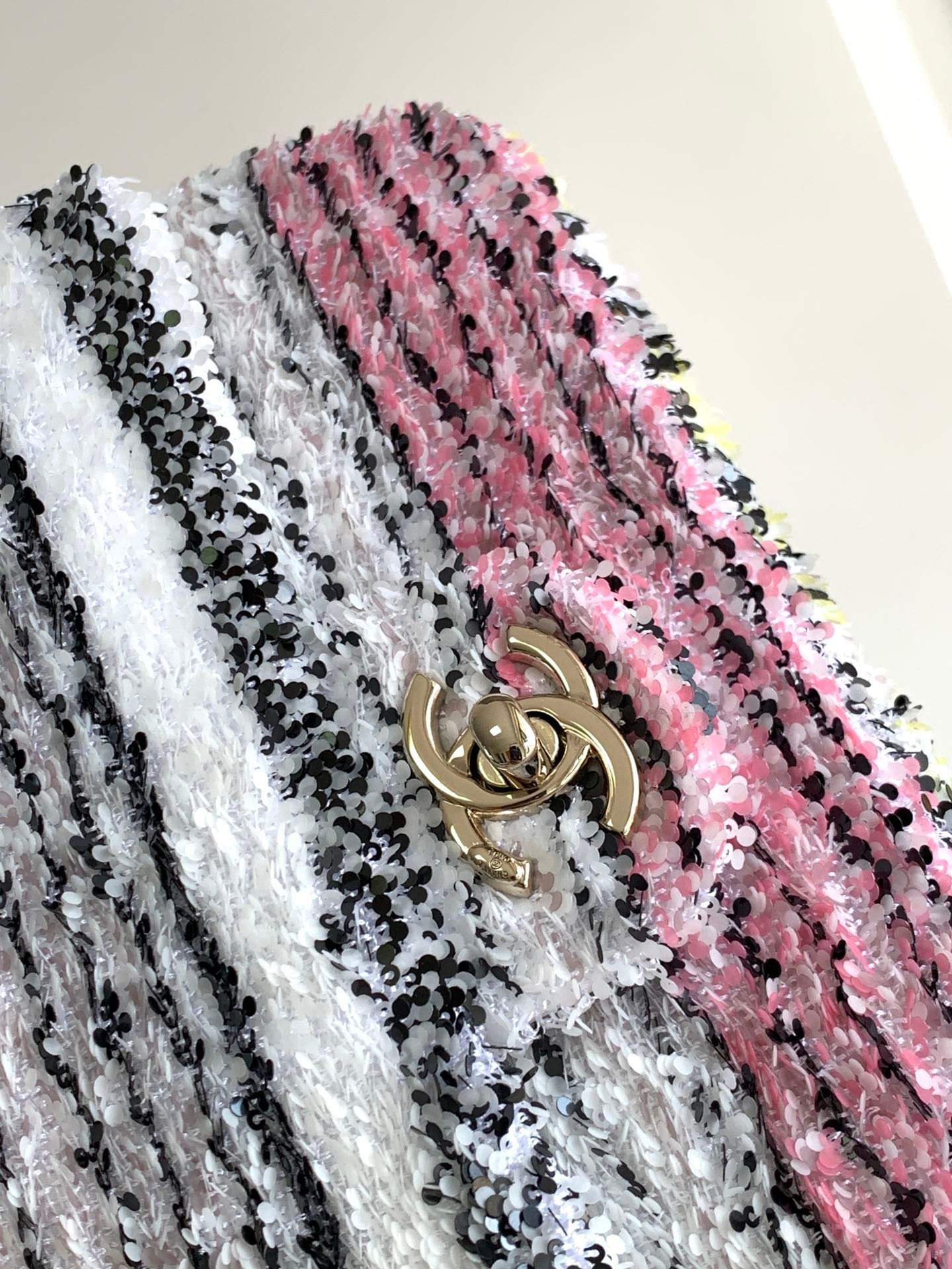CC MINI 21 FLAP BAG IN COLORFUL WOOL TWEED - Image 13