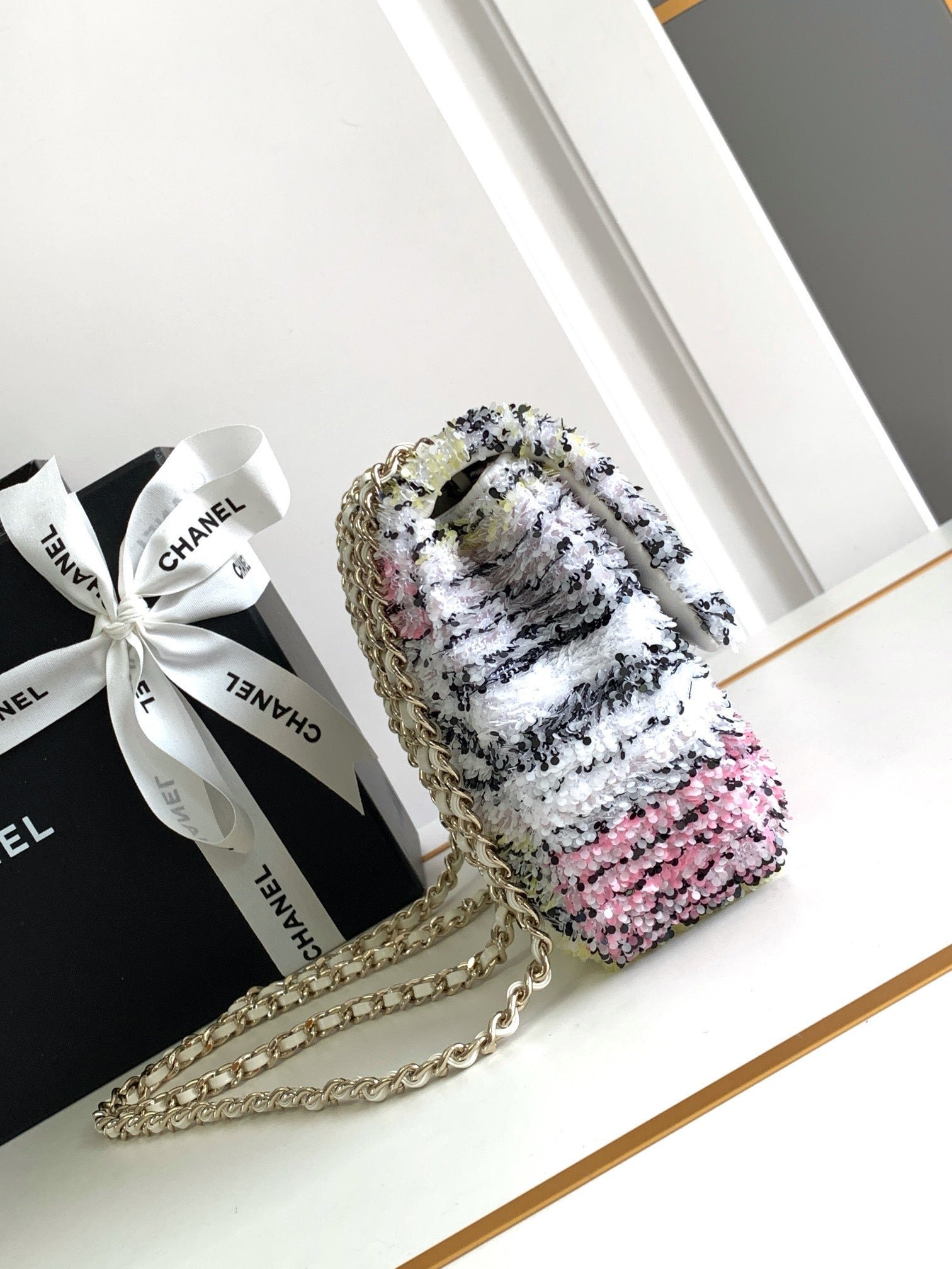 CC MINI 21 FLAP BAG IN COLORFUL WOOL TWEED - Image 15