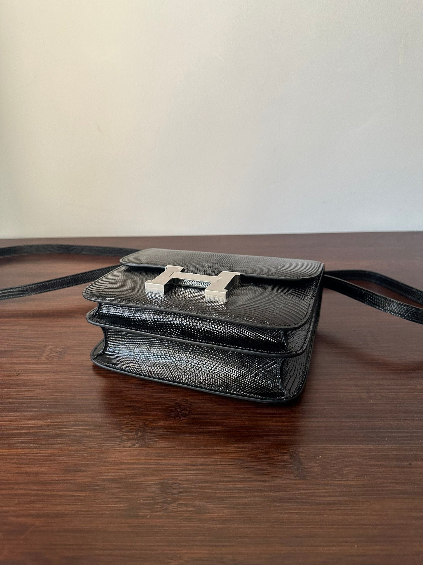 CONSTANCE 18 BLACK LIZARD SILVER HARDWARE - Image 16