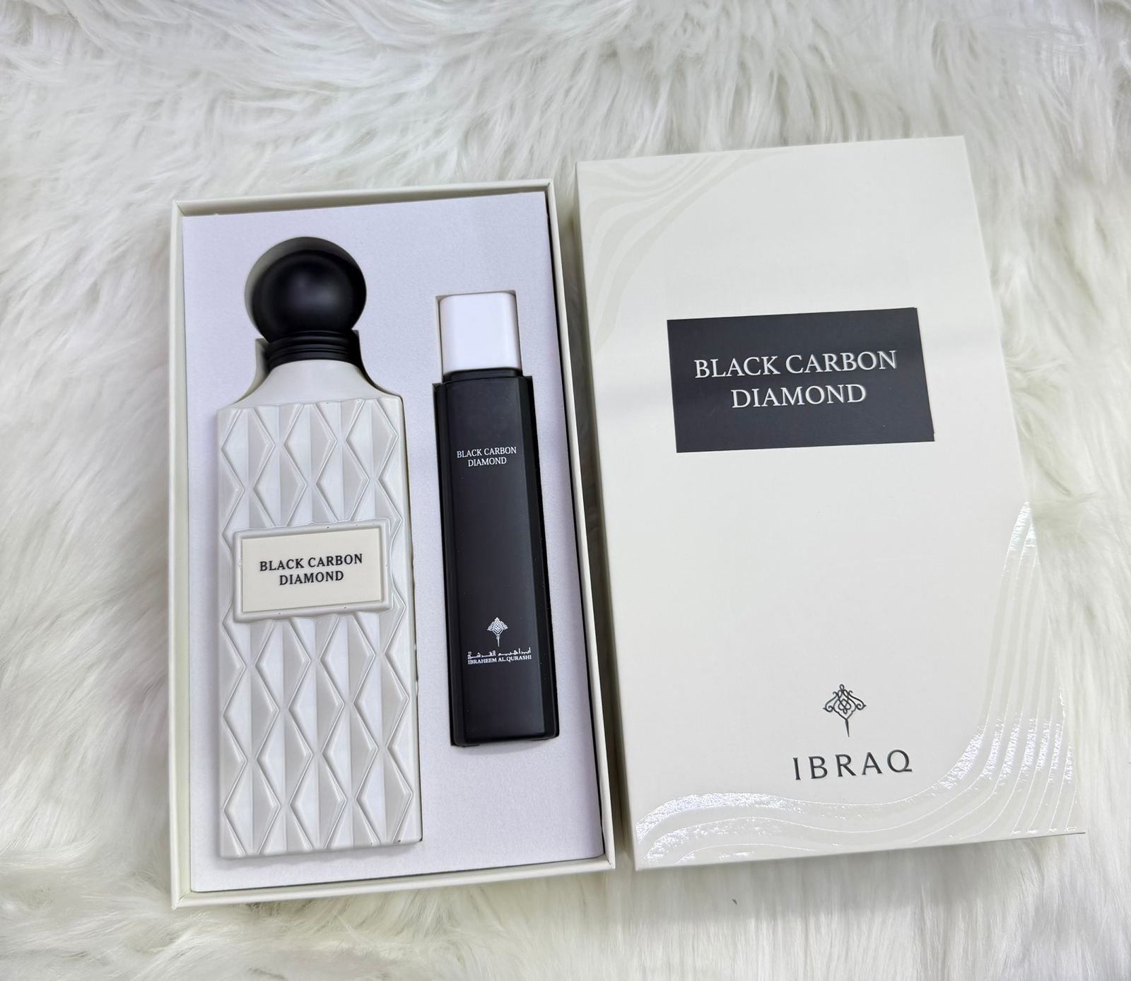 5697215a-e59e-4be8-a61c-f15de2e9bb02 IBRAQ Black Carbon Diamond Eau de Parfum Gift Set - Image 1