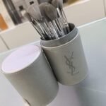 YSL makeup brushes silver set