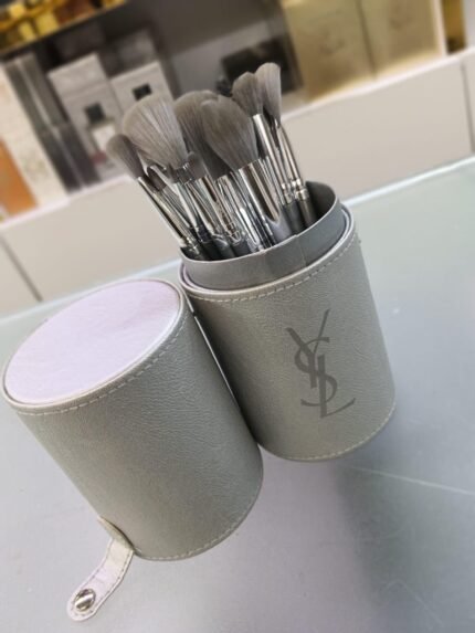 YSL makeup brushes silver set
