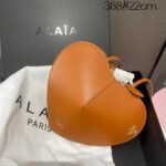 Alaïa 368 Top Handle Bag – Tan Orange, 22 cm