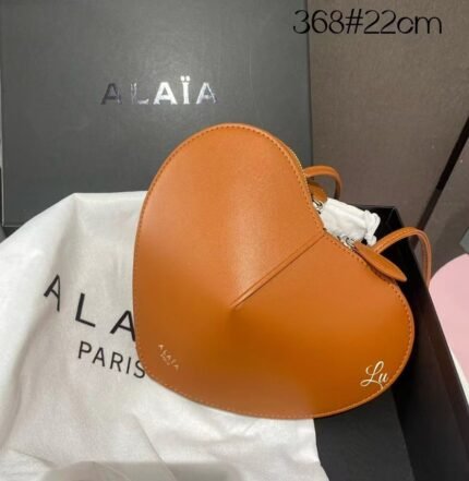 Alaïa 368 Top Handle Bag – Tan Orange, 22 cm