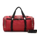 Victoria's Secret Red Nylon Travel/Gym Weekender Duffel Bag.