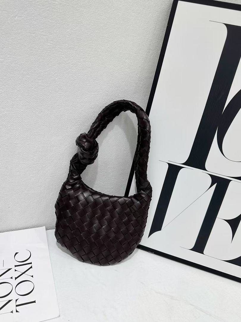 bottega-veneta-9910-3-shoulder-bag-dark-brown-19-cm-1.jpg Bottega Veneta 9910-3 Shoulder Bag – Dark Brown, 19 cm - Image 1