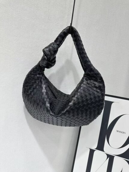 Bottega Veneta 9910 Hobo Bag – Black, 45 cm