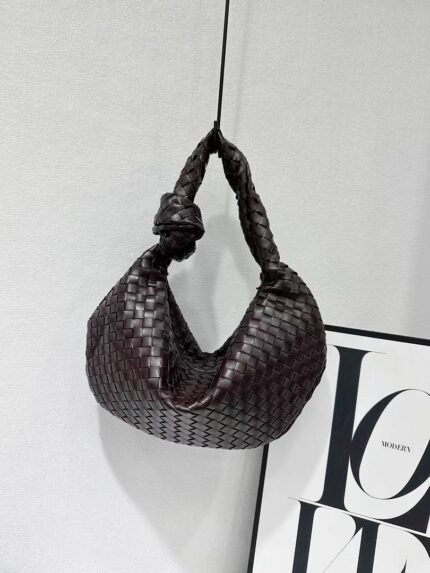 Bottega Veneta 9910 Hobo Bag – Dark Brown, 45 cm