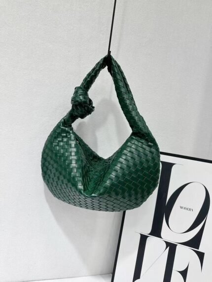 Bottega Veneta 9910 Hobo Bag – Dark Green, 45 cm