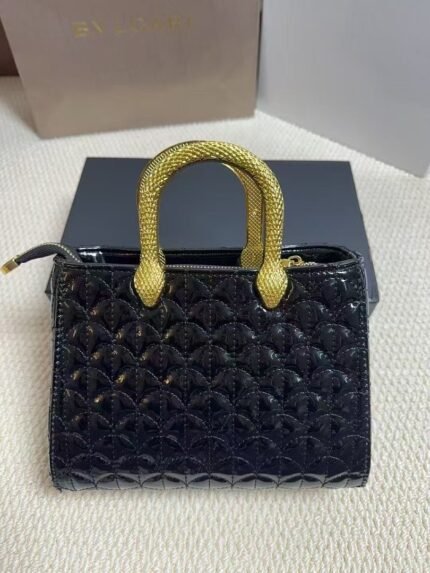 Bvlgari 2088 Top Handle Bag – Black, 23 cm