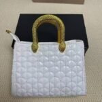 Bvlgari 2088 Top Handle Bag – White, 23 cm