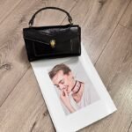 Bvlgari 5061-1 Top Handle Bag – Black, 19 cm