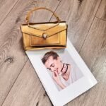 Bvlgari 5061-1 Top Handle Bag – Metallic Gold, 19 cm