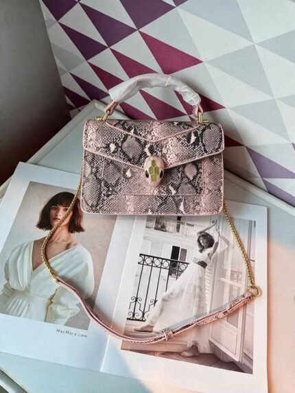 Bvlgari 5083 Top Handle Bag – Blush Pink, 20 cm