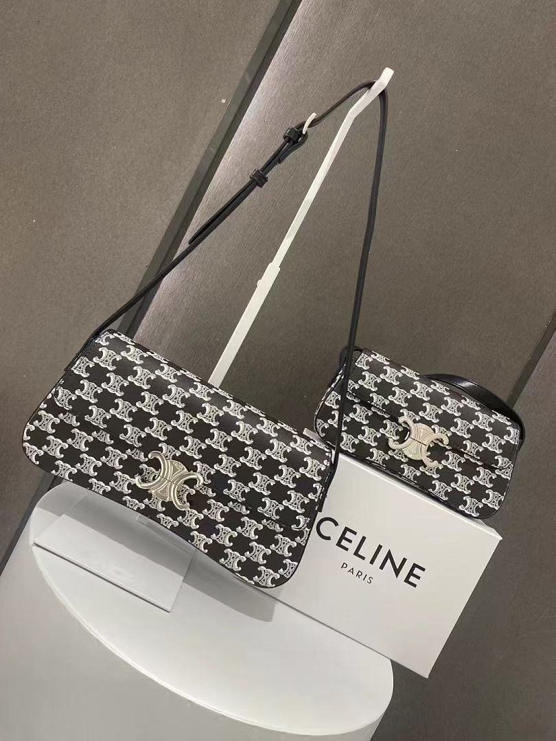 celine-8188-shoulder-bag-black-21-cm-1-1.jpg Celine 8188 Shoulder Bag – Black, 21 cm - Image 1