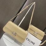 Celine 8188 Shoulder Bag – Light Beige, 28 cm