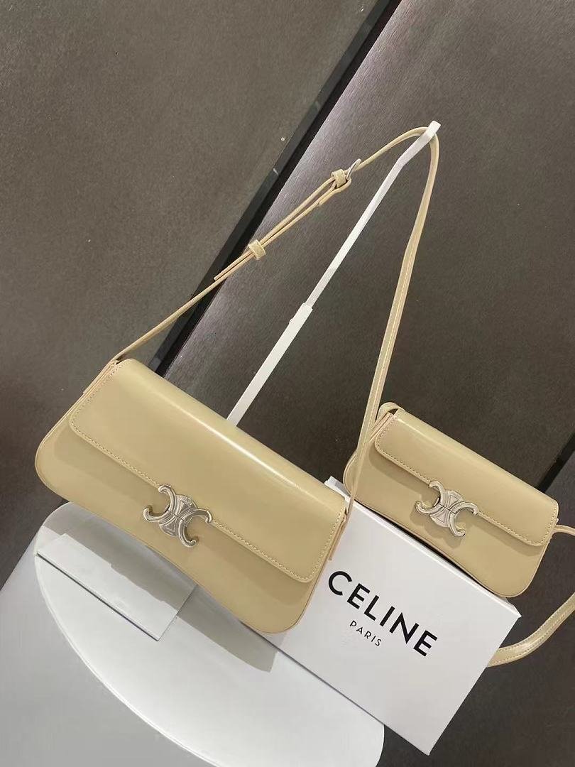 celine-8188-shoulder-bag-light-beige-28-cm-1.jpg Celine 8188 Shoulder Bag – Light Beige, 28 cm - Image 1