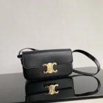 Celine 9918 Shoulder Bag – Black, 21 cm