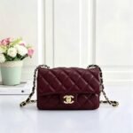 Chanel 1103 Shoulder Bag – Burgundy, 20 cm