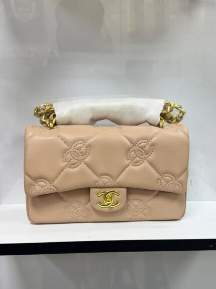 Chanel 1112-C Shoulder Bag – Beige, 26 cm