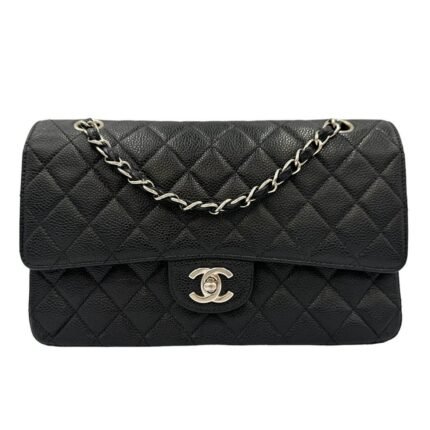 Chanel 1112 球纹 Shoulder Bag – Black, 26 cm