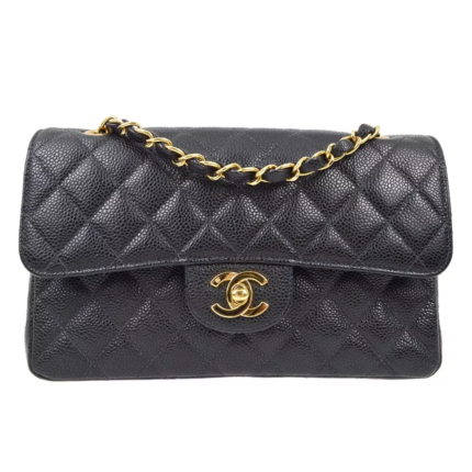 Chanel 1112 球纹 Shoulder Bag – Black, 26 cm