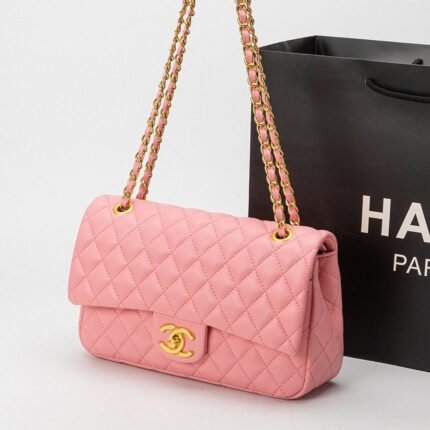Chanel 1112 羊纹 Shoulder Bag – Pink, 26 cm