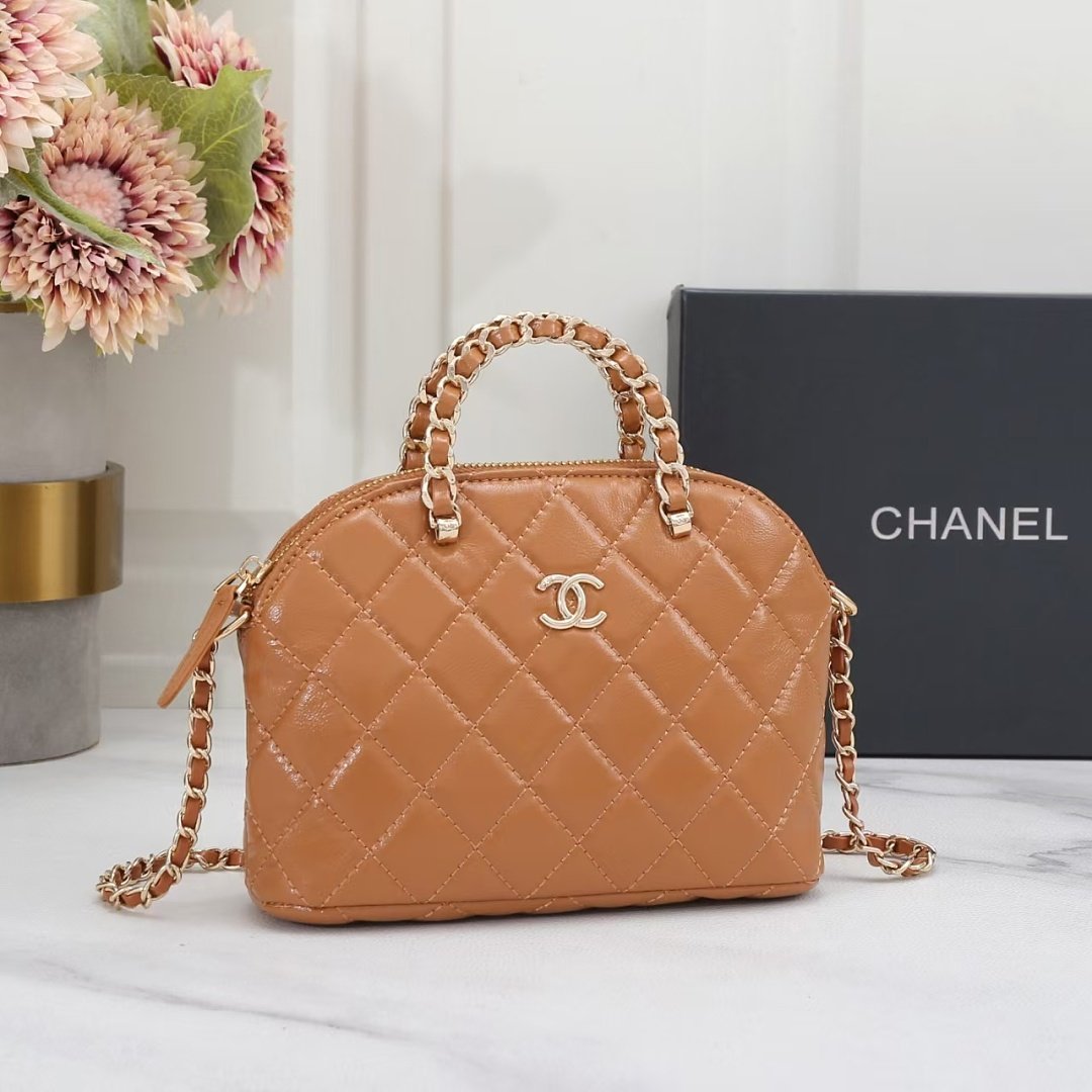 chanel-2872-top-handle-bag-caramel-brown-20-cm-1.jpg Chanel 2872 Top Handle Bag – Caramel Brown, 20 cm - Image 1