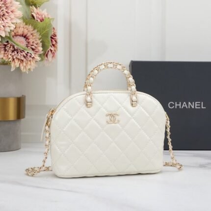 Chanel 2872 Top Handle Bag – White, 20 cm