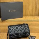 Chanel 33814 Wallet on Chain – Black, 19 cm