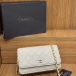 Chanel 33814 Wallet on Chain – White, 19 cm