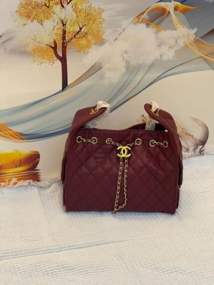 Chanel 5032 Shoulder Bag – Burgundy, 26 cm