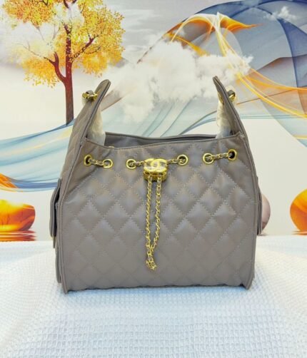 Chanel 5032 Shoulder Bag – Taupe, 26 cm