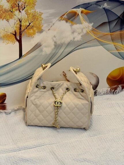 Chanel 5032 Top Handle Bag – Beige, 26 cm