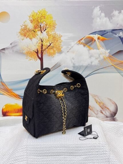 Chanel 5062 Hobo Bag – Black, 23 cm