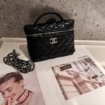 Chanel 5070 Top Handle Bag – Black, 20 cm