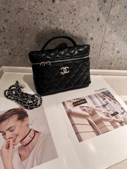 Chanel 5070 Top Handle Bag – Black, 20 cm