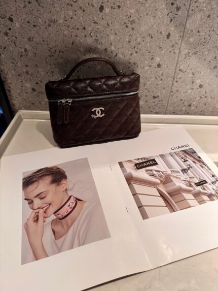 Chanel 5070 Top Handle Bag – Dark Brown, 20 cm