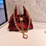 Chanel 5076 Bucket Bag – Burgundy, 20 cm