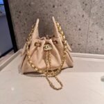 Chanel 5076 Top Handle Bag – Beige, 20 cm