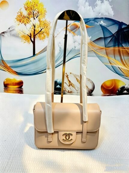 Chanel 5133 Shoulder Bag – Beige, 23 cm