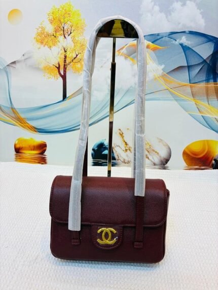 Chanel 5133 Shoulder Bag – Burgundy, 23 cm