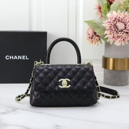 Chanel 5516 Top Handle Bag – Black, 20 cm