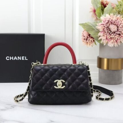 Chanel 5516 Top Handle Bag – Black, 20 cm
