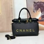 Chanel 66535 Top Handle Bag – Black, 28 cm