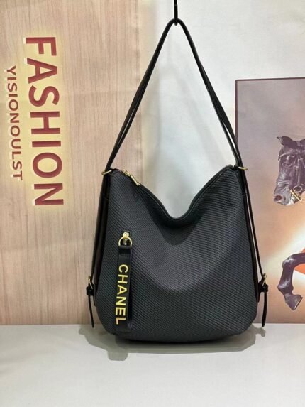 Chanel 66536 Hobo Bag – Black, 28 cm