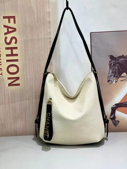Chanel 66536 Hobo Bag – Ivory, 28 cm