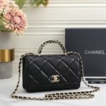 Chanel 6828 Top Handle Bag – Black, 19 cm